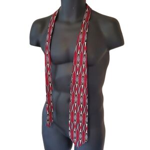 Vintage Martin Wong abstract silk necktie